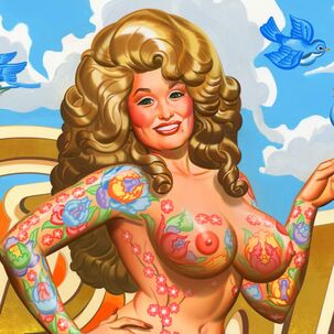 Mitch O'Connell: Dolly Parton Bare and Tattooed! NSFW!