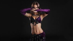 SENSUALITY - doll glance stomach dancer purple wallpaper