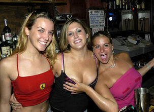 Sizzling buzzed honeys letting it all out.