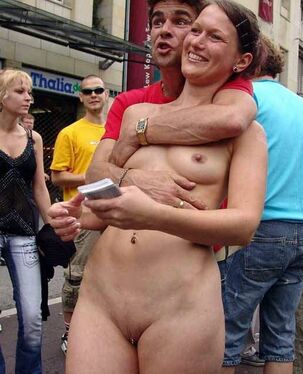 Euro gals nudists in the streets