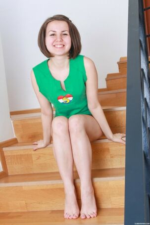 Ultra-cute teenage damsel Jalace liquidates milky lingerie
