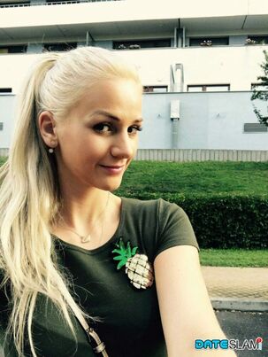Platinum-blonde chick from Czechoslovakia Zdenka takes non