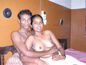 Big-chested Indian gf is grasped in the naked during