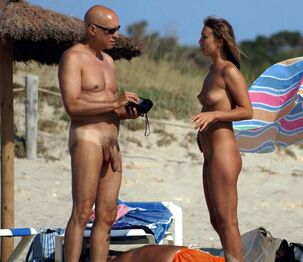 Mature couples nudists in public places in different